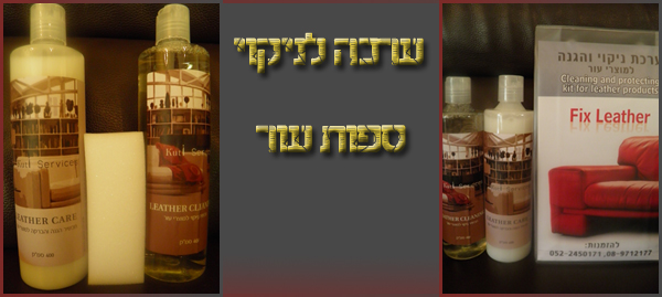 ערכה לניקוי ספות עור
